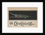 Crocodile with open mouth by Anonymous