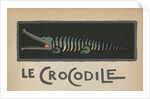 Crocodile with open mouth by Anonymous