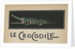 Crocodile with open mouth by Anonymous