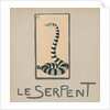 Striped snake by Anonymous