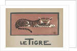 Resting tiger by Anonymous