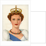 Queen wearing royal crown by Anonymous