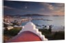 Chapel overlooking the harbor on Greek Island of Mykonos by Anonymous
