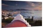 Chapel overlooking the harbor on Greek Island of Mykonos by Anonymous