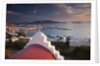 Chapel overlooking the harbor on Greek Island of Mykonos by Anonymous