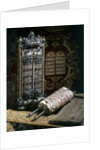Scrolls of the Torah, Torah cover and the Ten Commandments by Anonymous