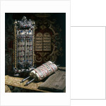 Scrolls of the Torah, Torah cover and the Ten Commandments by Anonymous