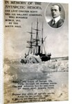 Postcard commemorating Captain Scott's expedition to South Pole by Anonymous