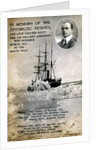Postcard commemorating Captain Scott's expedition to South Pole by Anonymous