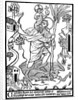St Christopher carrying Christ across stream by Anonymous