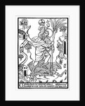 St Christopher carrying Christ across stream by Anonymous