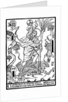 St Christopher carrying Christ across stream by Anonymous