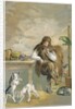 Robinson Crusoe with his animals by Anonymous