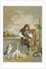 Robinson Crusoe with his animals by Anonymous
