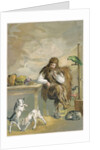 Robinson Crusoe with his animals by Anonymous
