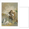 Robinson Crusoe with his animals by Anonymous