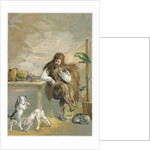 Robinson Crusoe with his animals by Anonymous