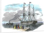 British emigrant ship leaving for Australia by Anonymous
