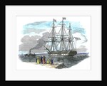 British emigrant ship leaving for Australia by Anonymous