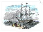 British emigrant ship leaving for Australia by Anonymous
