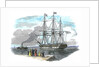 British emigrant ship leaving for Australia by Anonymous