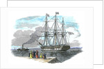 British emigrant ship leaving for Australia by Anonymous