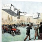 Alberto Santos-Dumont flying canard biplane by Anonymous