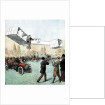 Alberto Santos-Dumont flying canard biplane by Anonymous