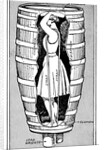 Anne Edson Taylor in her barrel by Anonymous