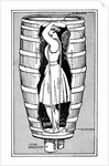 Anne Edson Taylor in her barrel by Anonymous