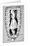 Anne Edson Taylor in her barrel by Anonymous