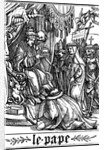 The Pope visited by Death by Hans Holbein The Younger
