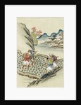 Workers cultivating rice by Anonymous