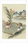 Workers cultivating rice by Anonymous