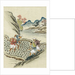 Workers cultivating rice by Anonymous