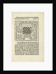 Woodcut print of a King and prelate playing chess by Anonymous