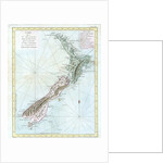 Map of New Zealand by Anonymous