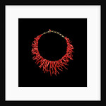 Coral necklace with natural branches of coral by Anonymous