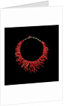 Coral necklace with natural branches of coral by Anonymous