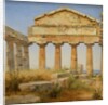 The Temple of Athena, Paestum by Constantin Hansen