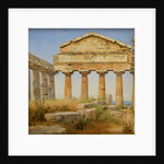 The Temple of Athena, Paestum by Constantin Hansen