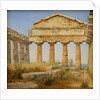 The Temple of Athena, Paestum by Constantin Hansen