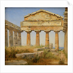 The Temple of Athena, Paestum by Constantin Hansen