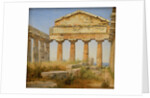The Temple of Athena, Paestum by Constantin Hansen