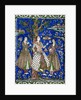 Ceramic tile panel with female musicians by Anonymous