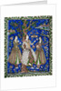 Ceramic tile panel with female musicians by Anonymous