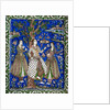 Ceramic tile panel with female musicians by Anonymous