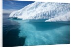 Iceberg above and below water in Disko Bay in Greenland by Anonymous
