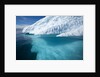 Iceberg above and below water in Disko Bay in Greenland by Anonymous