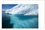 Iceberg above and below water in Disko Bay in Greenland by Anonymous
